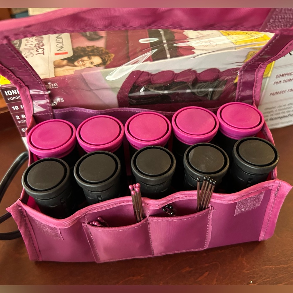 Remington Compact Ceramic Hot Rollers 10 Ionic Travel Rollers